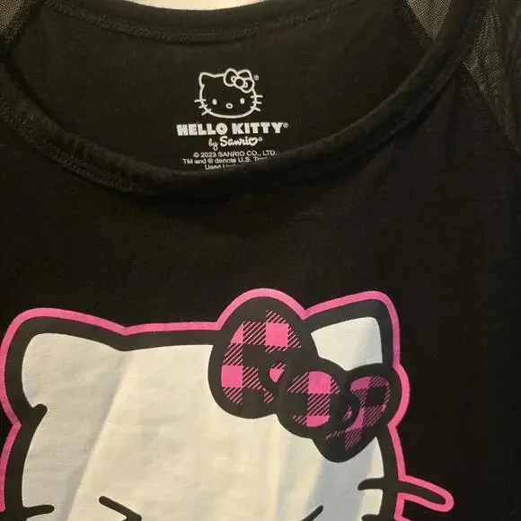 Hello Kitty Lightning Portrait Sanrio, Black‎ T-Shirt, Size M - Picture 6 of 9